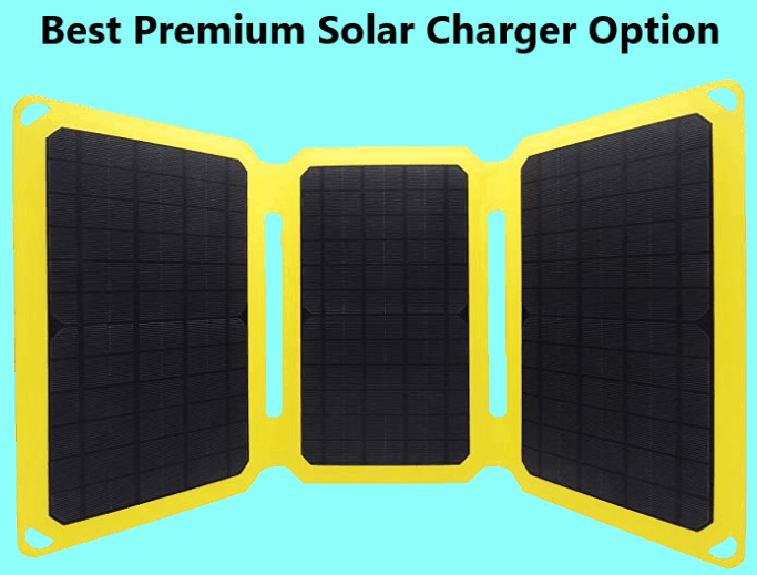 yellow and black solar charger